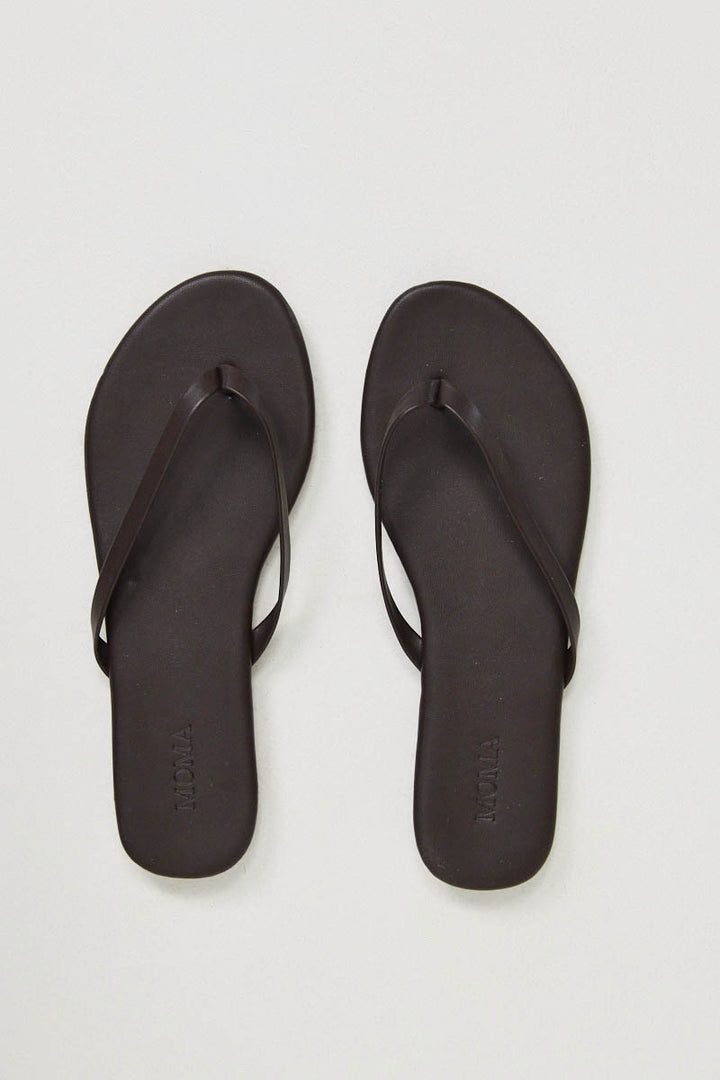 כפכפי עור סאני שוקולד