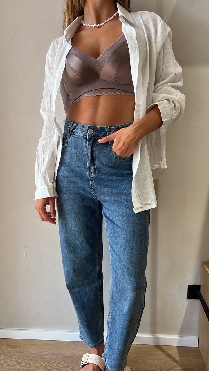 חזיית SOFT SATIN סגול מעושן