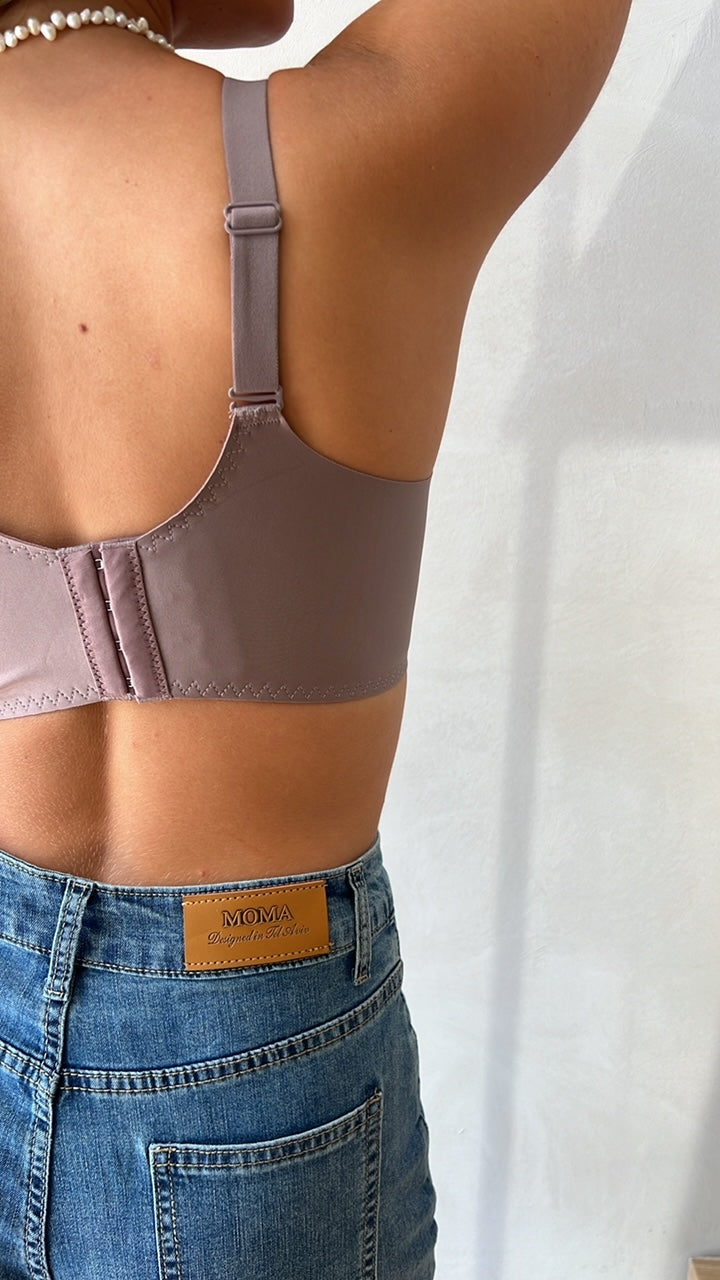 חזיית SOFT SATIN סגול מעושן